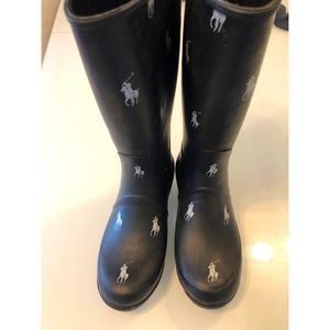 Final SALE‼️Ralph Lauren Polo Blue Rain Boots size 2